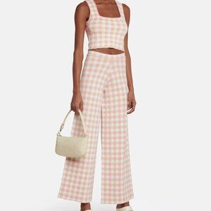 STAUD Trail Gingham Top & Avalanche Pants Set, Both Size M